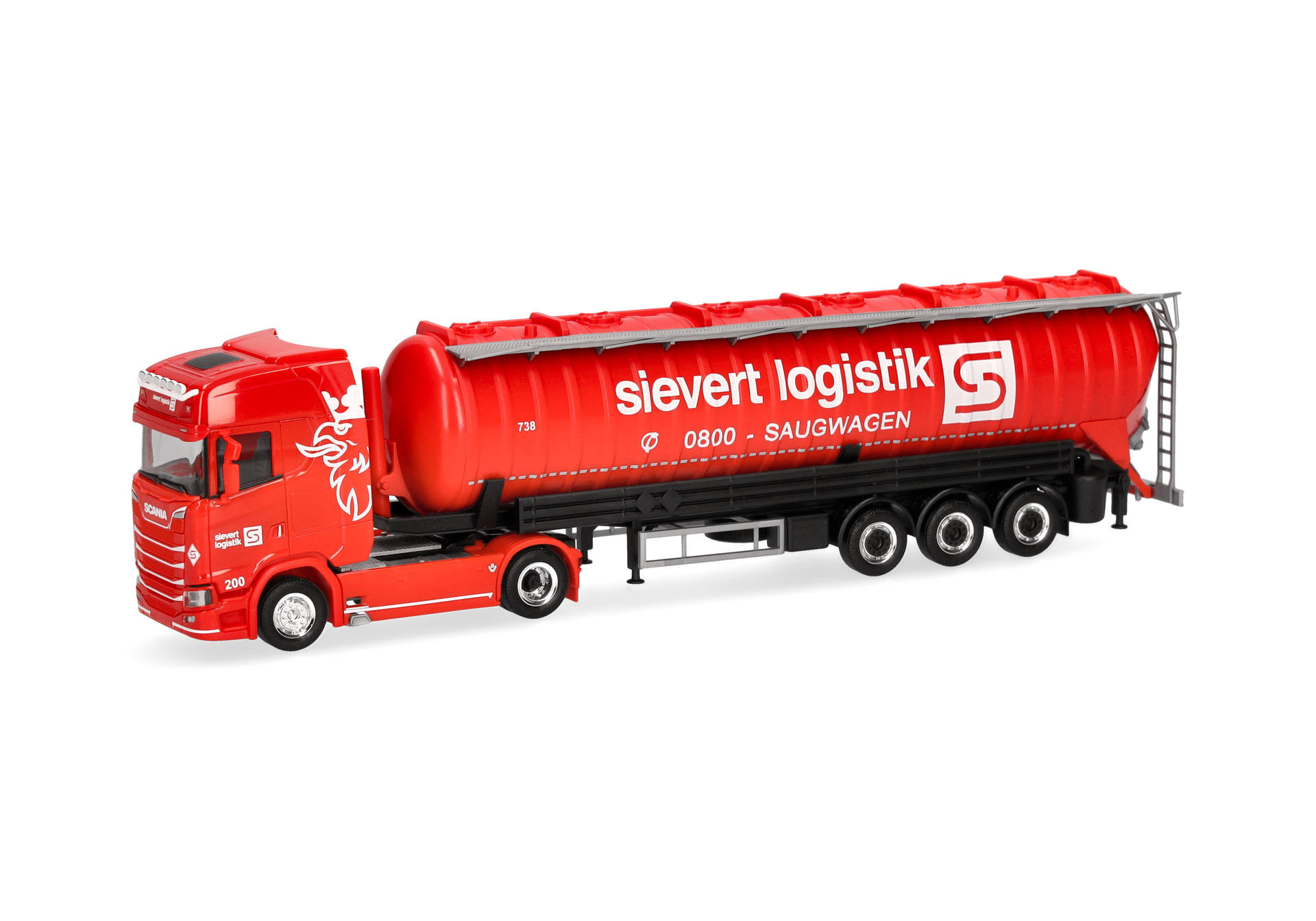 Herpa Scania CS 20 HD Saugsilo-Sattelzug "Sievert Logistik" 