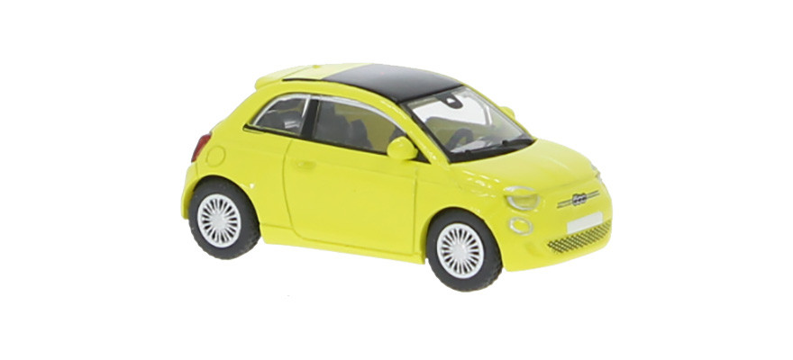 Brekina/PCX  Fiat 500e (2020) -gelb-
