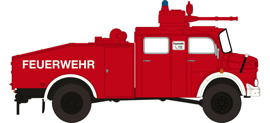 Brekina MB LA 1113 „ WaWe 4000 Feuerwehr “, NH 01-03/25