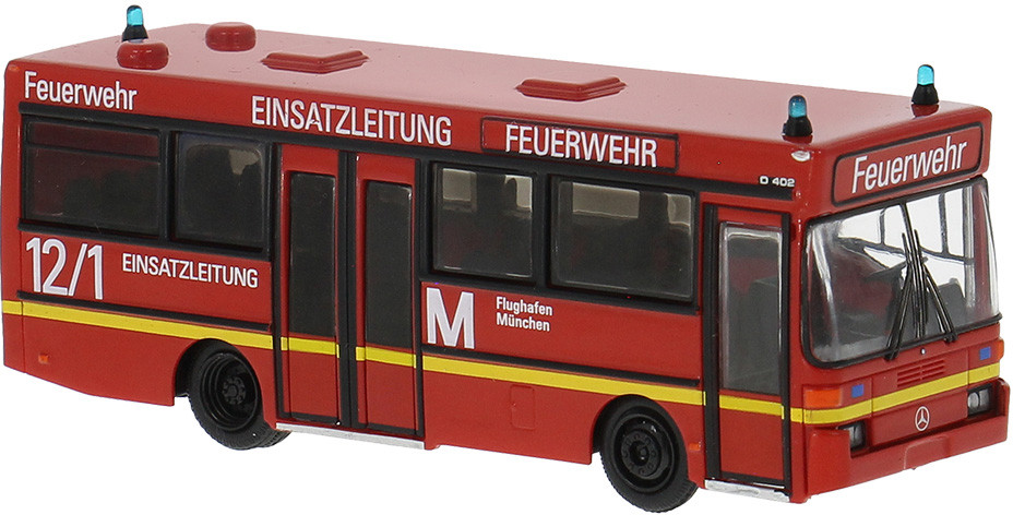 Brekina Mercedes O402 der Feuerwehr Flughafen München