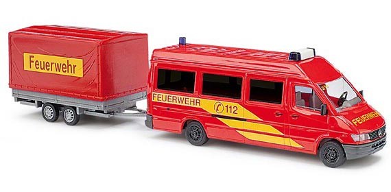 Busch MB Sprinter mit Anhänger Feuerwehr