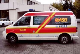 Rietze Einsatz Serie VW T5 KTW ASB Worms