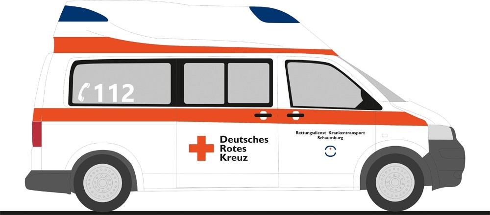 Rietze VW T5 KTW DRK Schaumburg