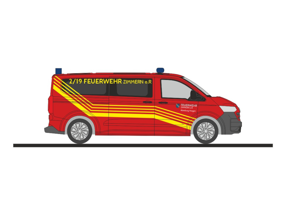 Rietze VW T 7 " Feuerwehr Zimmern o.R ", NH 09-10/26