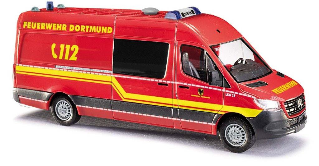 Busch MB Sprinter 18 LR " LKW 24 Feuerwehr Dortmund ", NH 04-05 / 22,