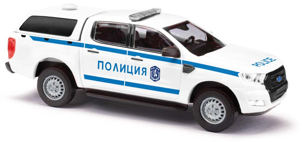 Busch Ford Ranger " Polizia ( Bulgarien ) " Sammelserie Nr.4, NH 06 / 22,(Vorbestellung / Modell noch nicht lieferbar !!!)