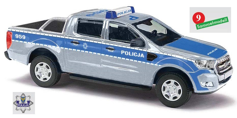 Busch Ford Ranger`16 mit Abdeckung „Policja (PL)“, NH 09/23