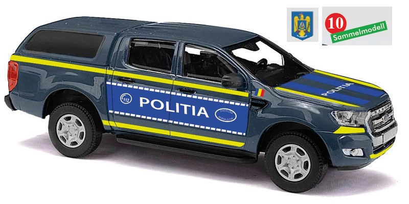 Busch Ford Ranger`16 mit Hardtop „Politia (RO)“, NH 09/23