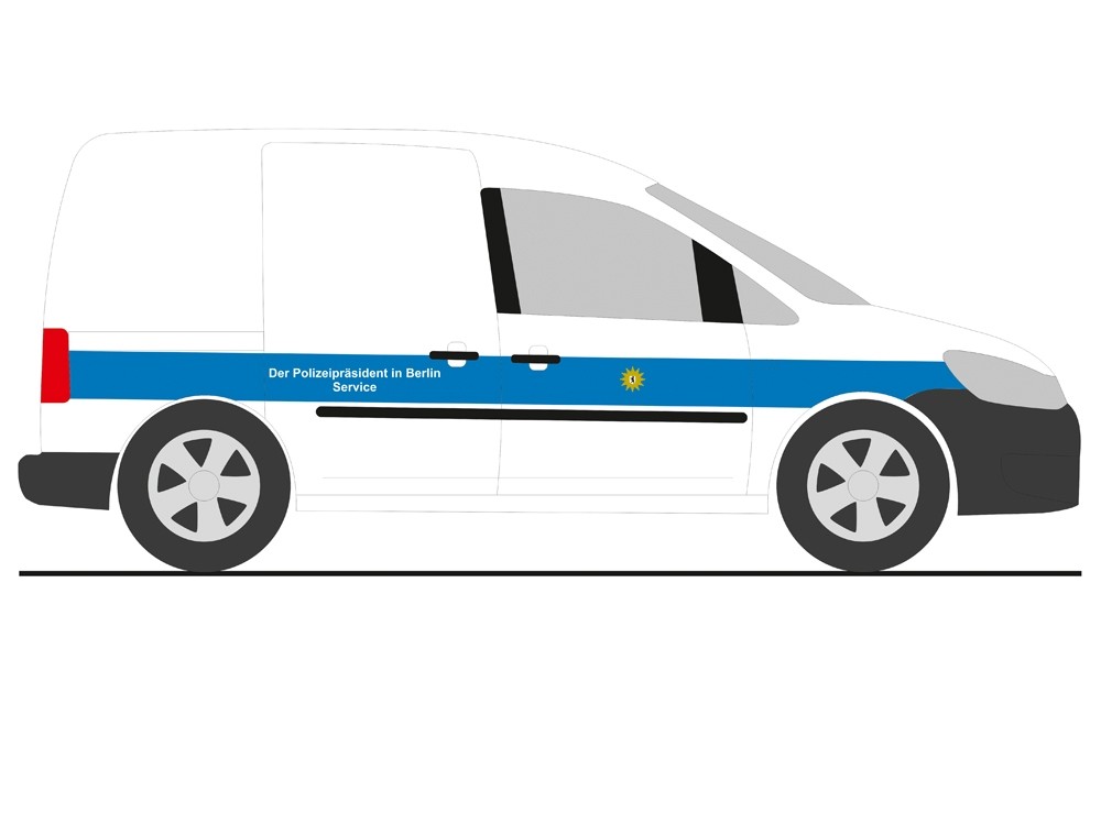 Rietze VW Caddy 11 Polizei Berlin