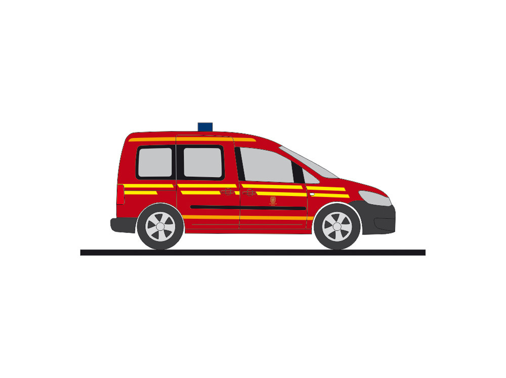 Rietze VW Caddy`11 " Feuerwehr München", NH 07-08/20,