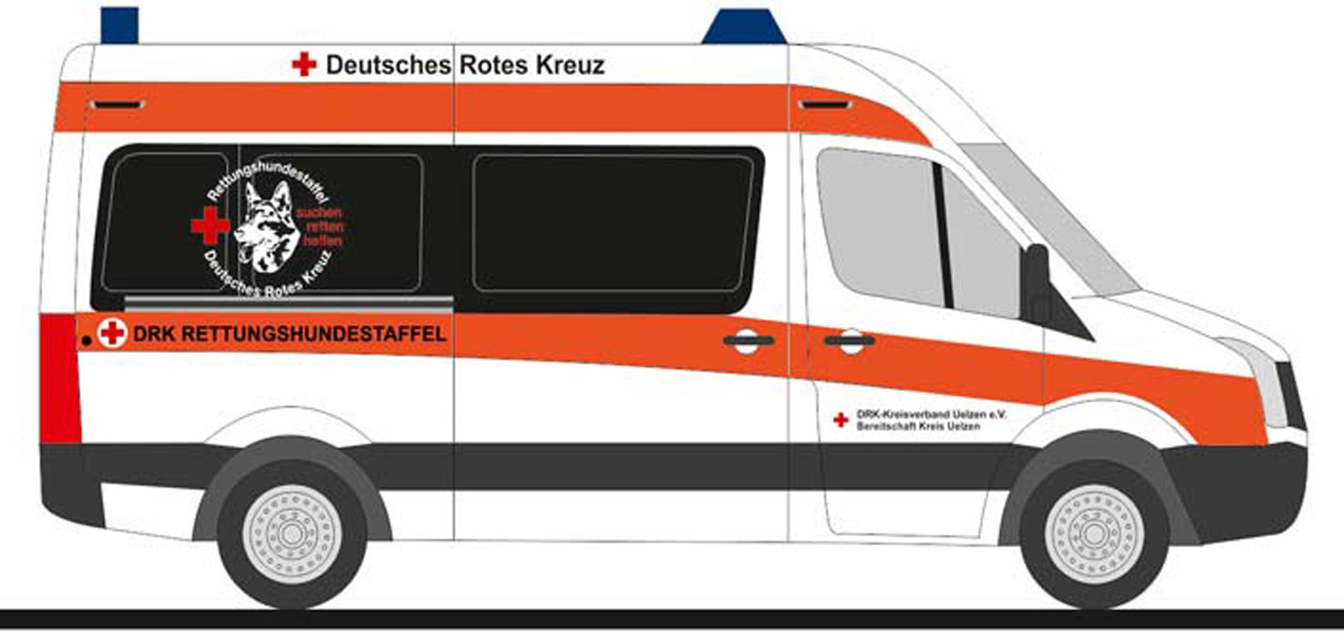 Rietze VW Crafter 11 "DRK Rettungshundestaffel Uelzen", NH 03-04/21