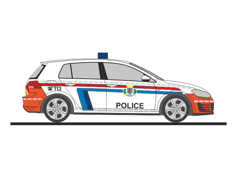 Rietze VW Golf 7 GTI „Police (LU)“, NH 03-04/24