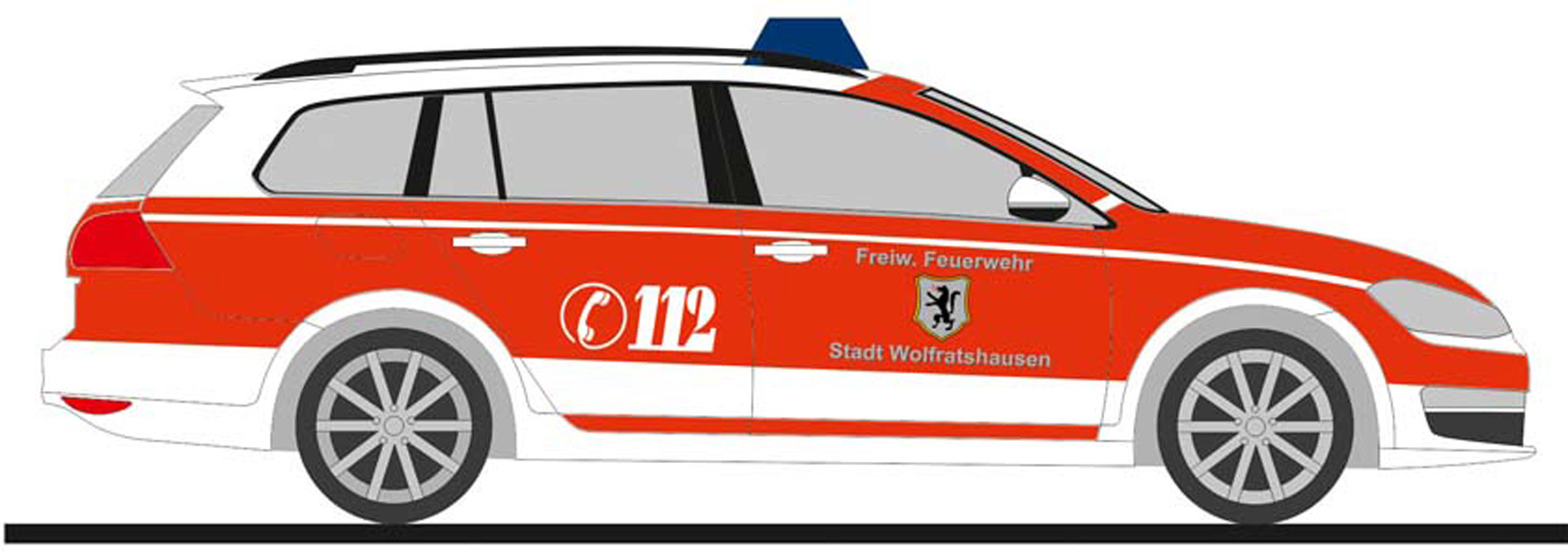 Rietze VW Golf 7 Variant "Feuerwehr Wolfratshausen", NH 03-04/21