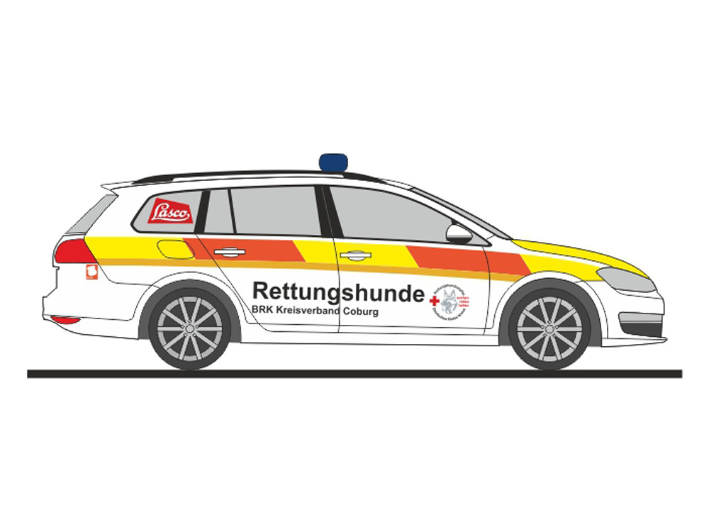 Rietze VW Golf VII Variant "Rettungshundestaffel Coburg", NH 01-02 / 23