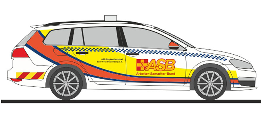 Rietze VW Golf 7 „First Responder ASB Boizenburg“, NH 01-02/24