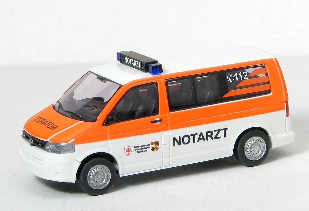 Rietze Vw T5 Gp Rettungsdienst Halle Einzelstuck