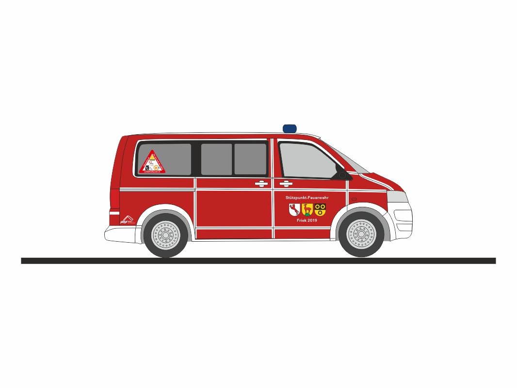 Rietze VW T5´10 "Stützpunktfeuerw. Frick (CH)", NH 07-08/25
