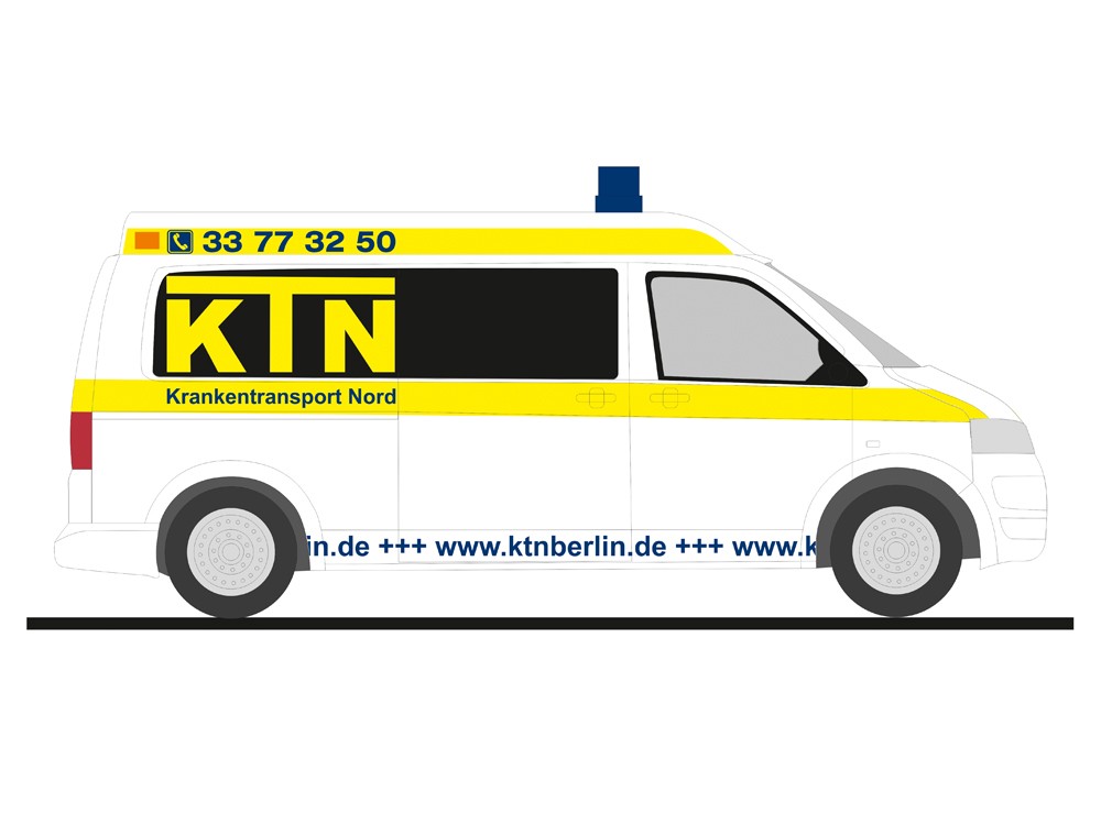 Rietze VW T5 GP MD KTN Krankentransport Nord  Berlin