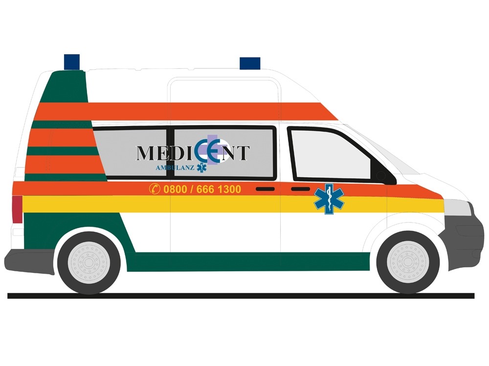 Rietze VW T5 GP Medicent Rettung Rotenburg