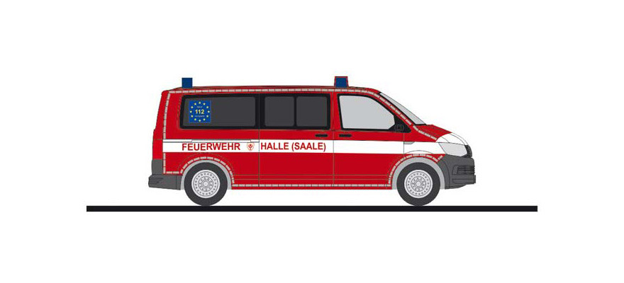 Rietze Volkswagen T6 Feuerwehr Halle/Saale, NH April 21,
