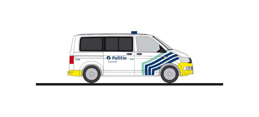 Rietze Volkswagen VW T6 Politie (BE), NH April 21,
