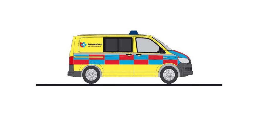 Rietze VW T6 Rettungsdienst Märkisch - Oderland