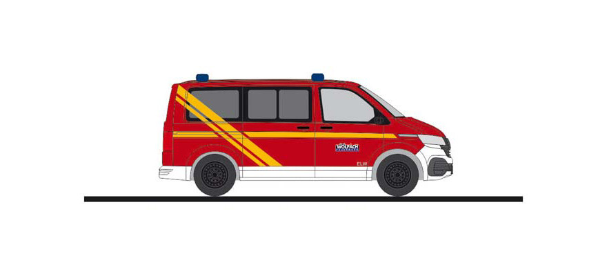 Rietze Volkswagen VW T6.1 Feuerwehr Wolfach, NH April 21