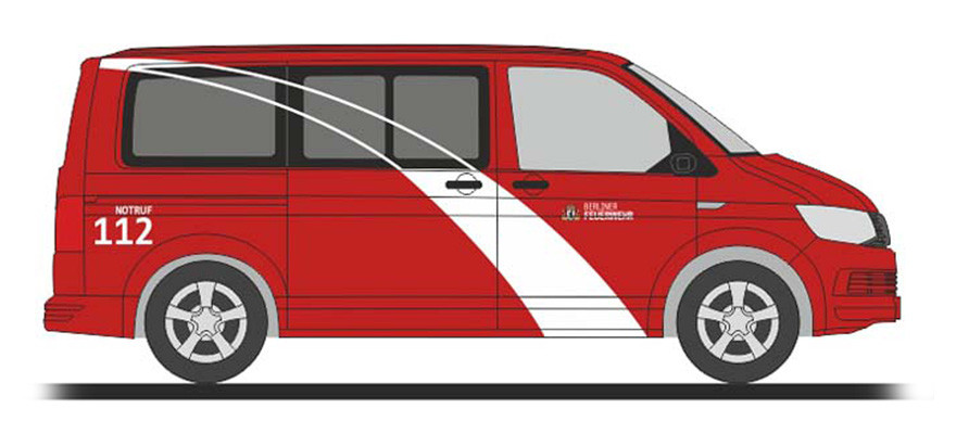Rietze VW T6 KR Bus " Berliner Feuerwehr "