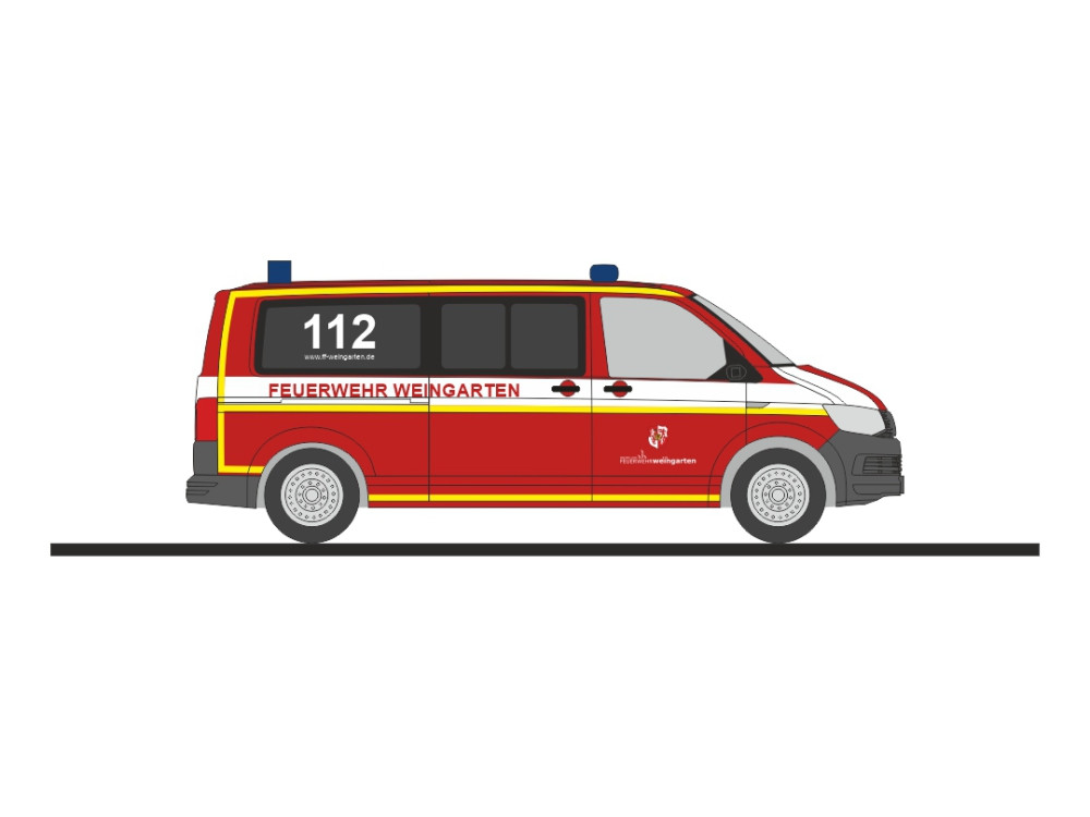 Rietze VW T6 „Feuerwehr Weingarten“, NH 01-02/25