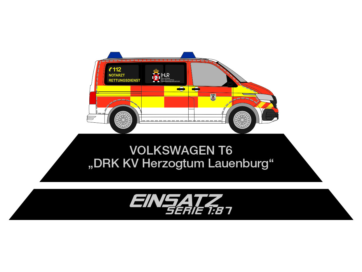 Rietze-Einsatz-Serie VW T6 NEF „RD Herzogtum Lauenburg“, NH 11-12/23