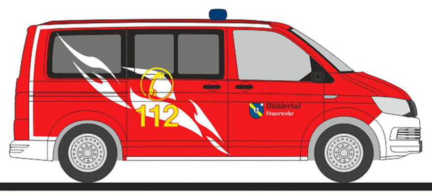 Rietze VW T6 Feuerwehr Bühlertal, NH 07-08 / 22