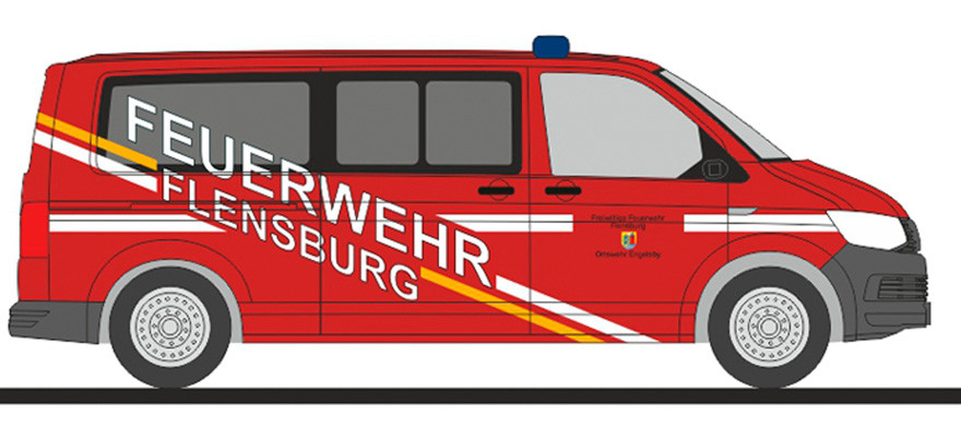 Rietze Einsatz-Serie VW T6 „Feuerwehr Flensburg“, NH 01-02/24