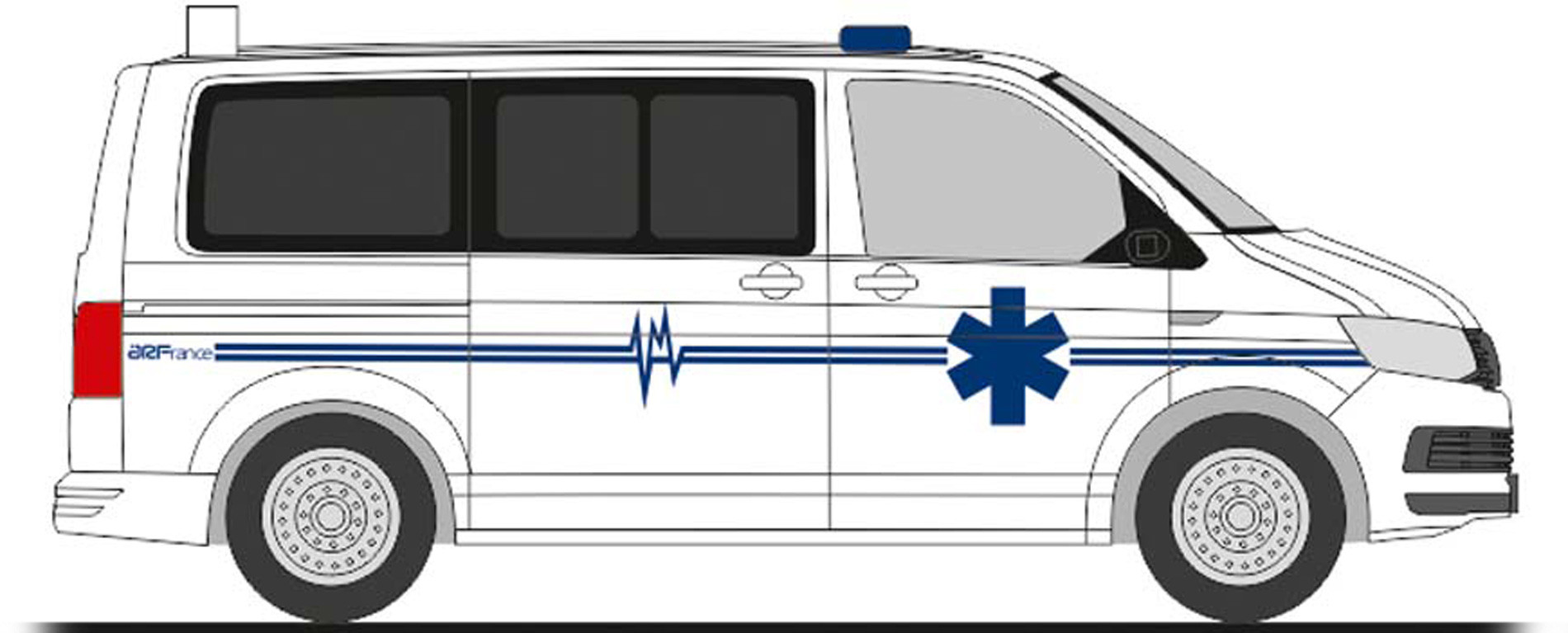 Rietze VW T6 "Ambulance arf France" (FR)