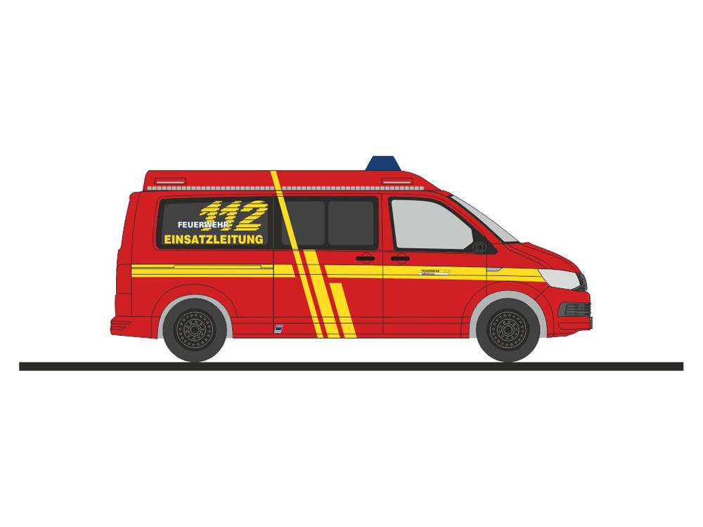 Rietze VW T6 MD "ELW Feuerwehr Krefeld", NH 11-12 / 22,