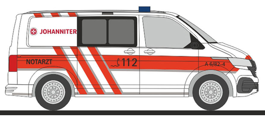 Rietze VW T6.1 „JUH Stuttgart“, NH 01-02/24