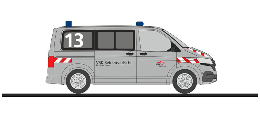 Rietze  VW T6.1 Betriebsaufsicht VBK Karslruhe, NH 05-06 / 22,(Vorbestellung / Modell noch nicht lieferbar !!!)