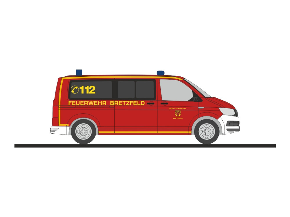 Rietze VW T6 " Feuerwehr Bretzfeld.", NH 03-04/26