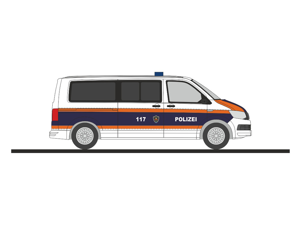 Rietze VW T6 "Landespolizei (FL)", NH 11-12 / 22, ( Vorbestellung / Modell noch nicht lieferbar !!! )