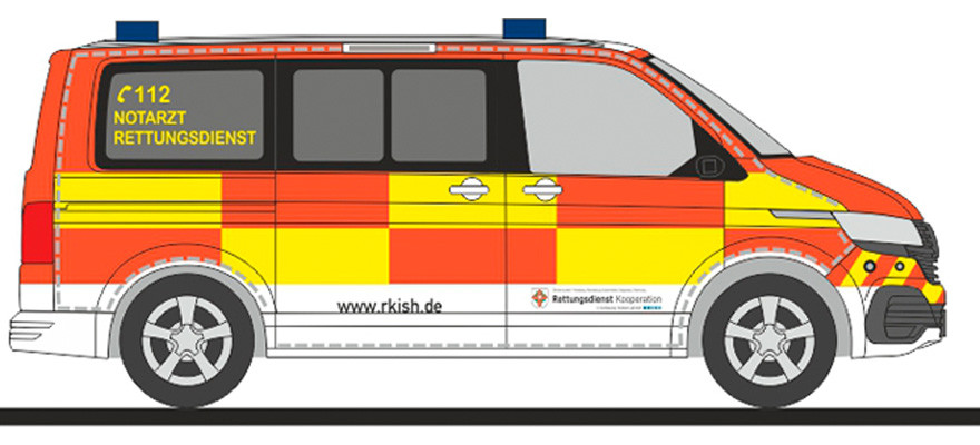 Rietze Einsatz-Serie VW T6.1 NEF RKiSH Bad Segeberg