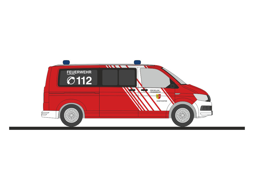 Rietze VW T6 „Feuerwehr Sonthofen“, NH 09-10/23