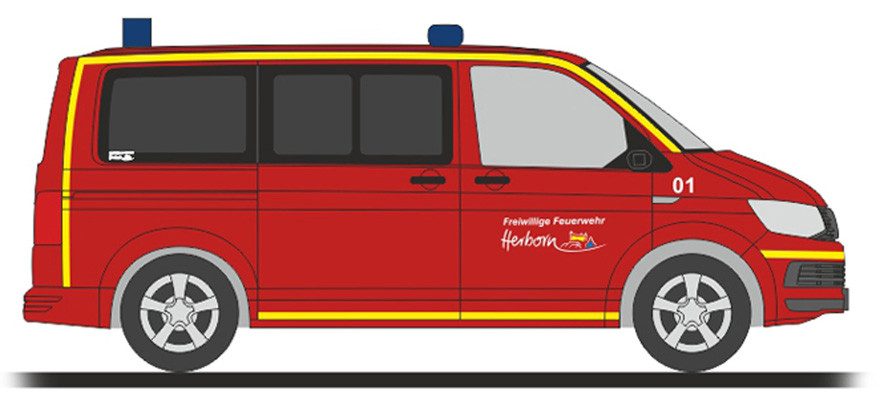 Rietze VW T6 „Feuerwehr Herborn“, NH 07-08/23