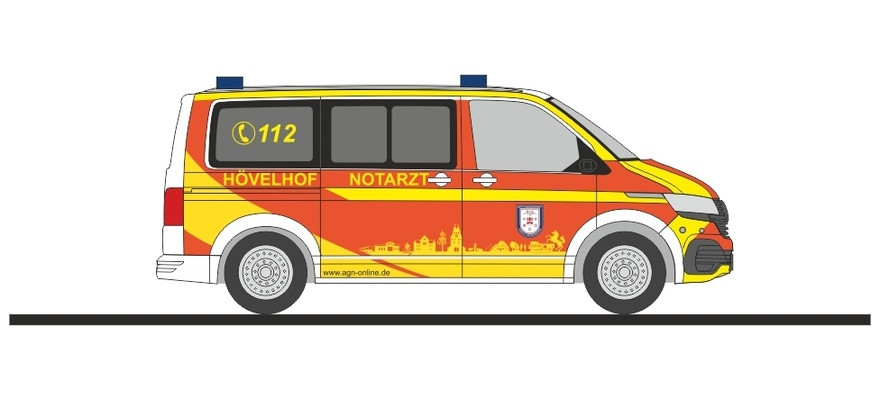 Rietze VW T6.1 KR "NEF Hövelhof Kreis Paderborn", NH 05-06/23