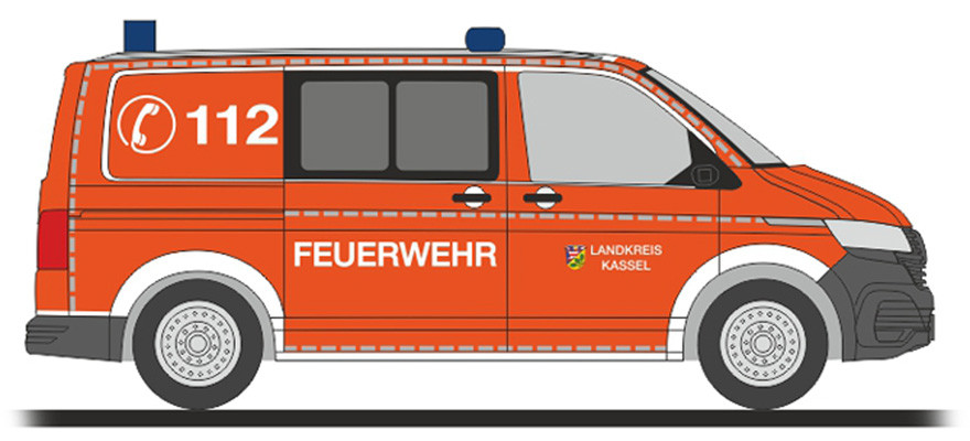 Rietze VW T6.1 „Feuerwehr LK Kassel“, NH 07-08/23