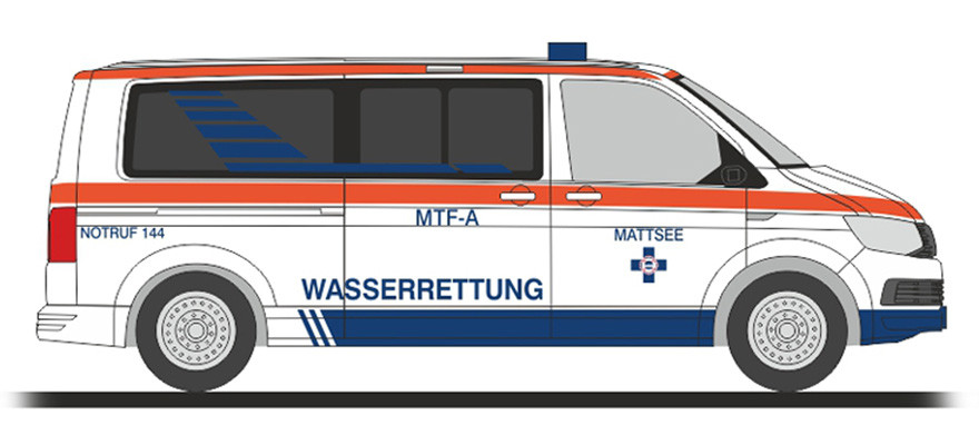 Rietze VW T6 „Wasserrettung Mattsee (AT)“, NH 07-08/23
