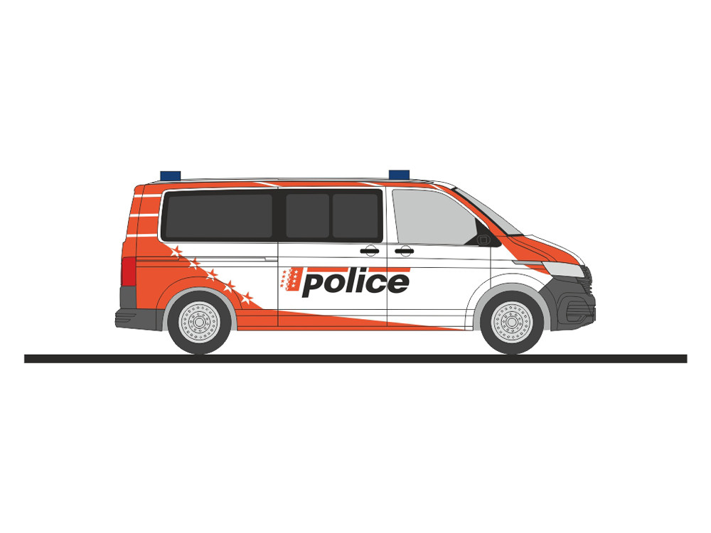 Rietze VW T6.1 „Polizei Wallis (CH)“, NH 03-04/24