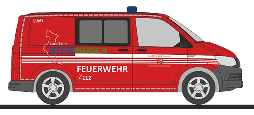 Rietze VW T6 „ELW Feuerwehr LK Wesermarsch“, NH 11-12/24