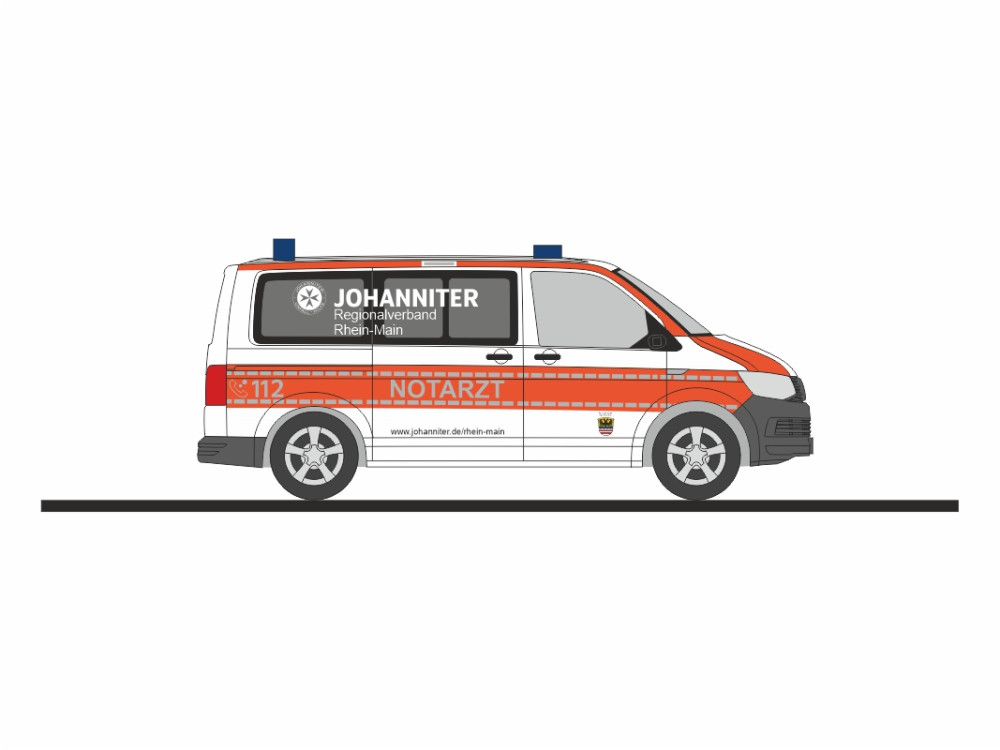 Rietze VW T6 NEF „JUH RV Rhein-Main“, NH 01-02/25