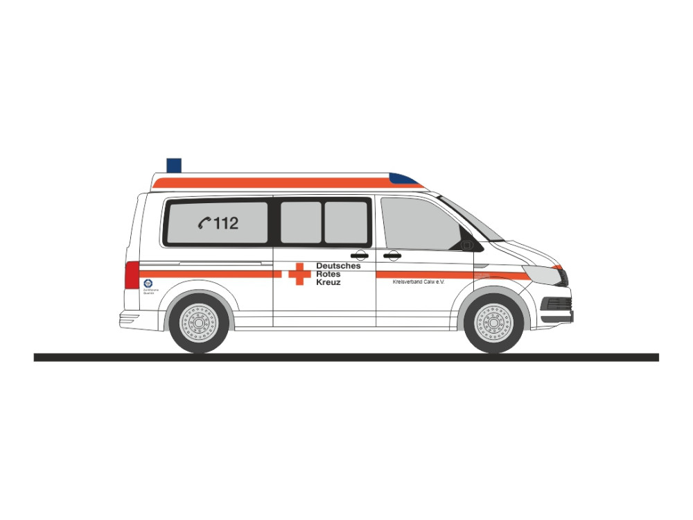 Rietze VW T6 MD KTW " DRK KV Calw ", NH 09-10/26