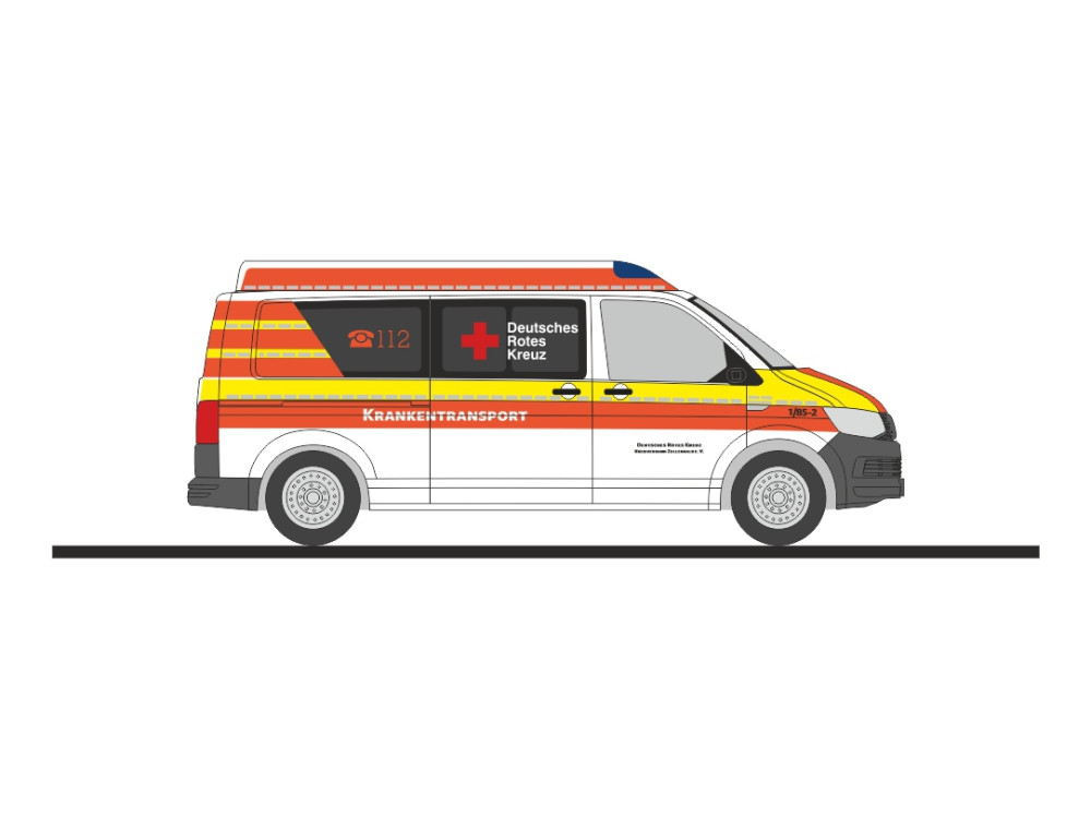 Rietze VW T6 KTW DRK KV Zollernalb, Balingen, NH 05-06/26