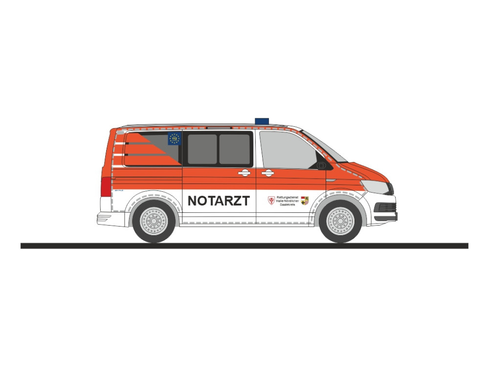 Rietze VW T6 NEF Rettungsdienst Halle/Saale, NH 05-06/26